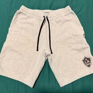 Reinging Champ Grey Terry Cloth Shorts - LA Galaxy Logo